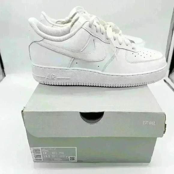 BRAND NEW IN BOX Nike Air Force 1 Low White '07 CW2288-111 Size  12 - Picture 7 of 8
